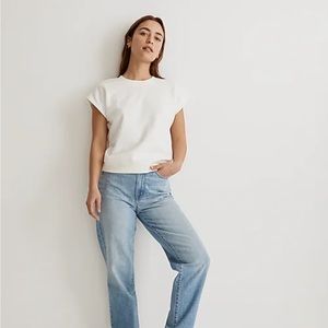 Madewell Re)sourced Cotton Short-Sleeve Relaxed Sweatshirt